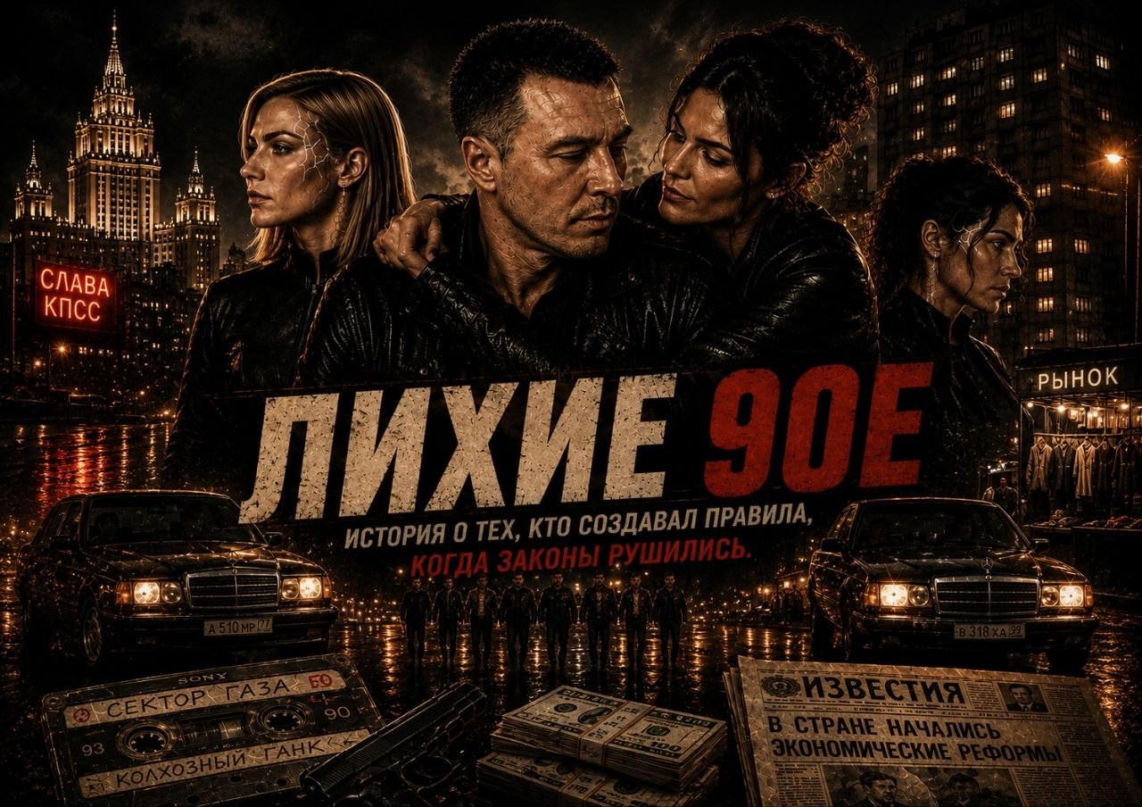 Стая на фоне открытого временного портала над разгромленным рынком