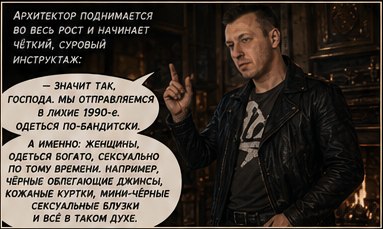 Архитектор проводит инструктаж стаи